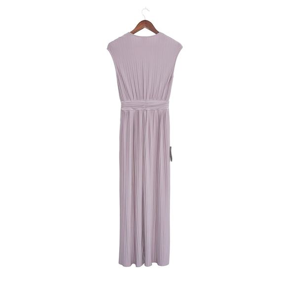 H&M Pleated Maxi Dress | Long Flowy Formal Wedding Guest Lavender Purple | XS - Picture 3 of 5